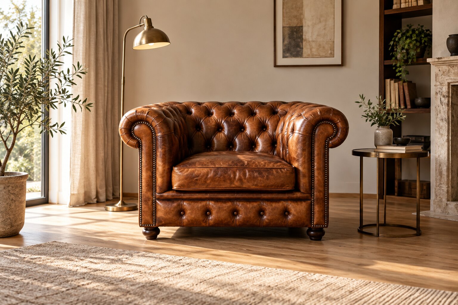 Poltrona Chesterfield: misure, comfort e abbinamenti